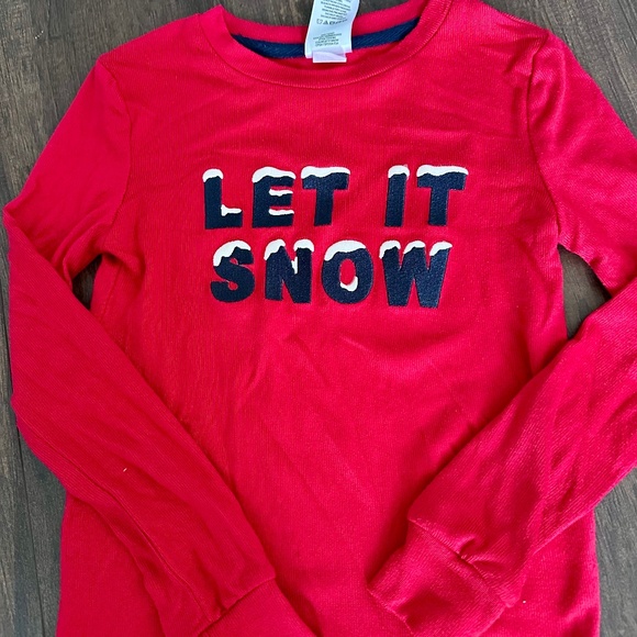 Kids Unisex Holidays Christmas Pajama Set Like New Condition Red Size 6 - Picture 2 of 4